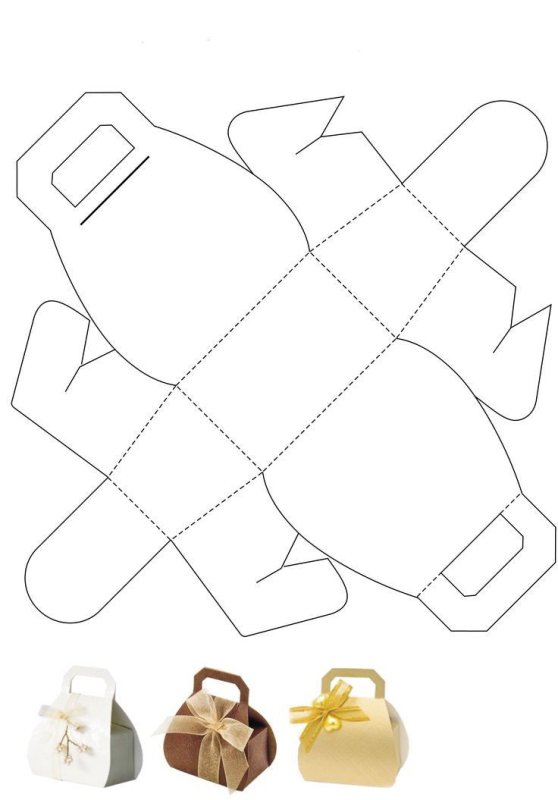 Развертки коробок для подарков