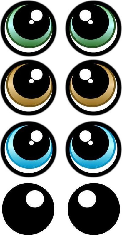 Круглые глазки для поделок