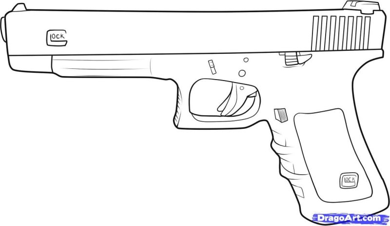 Глок 17 3д чертеж