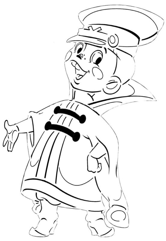 Вовка в тридевятом царстве раскраска