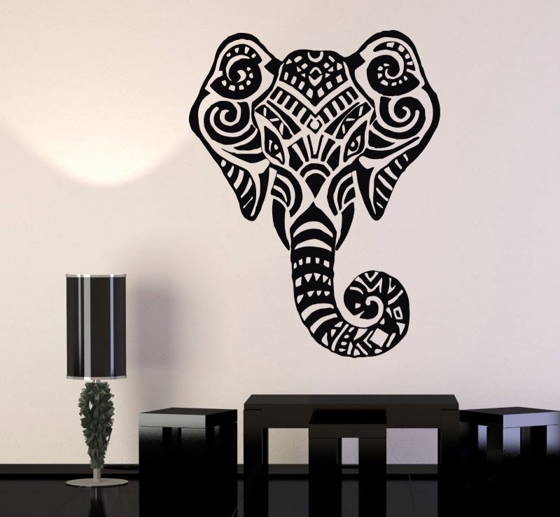 Слон наклейка на стену