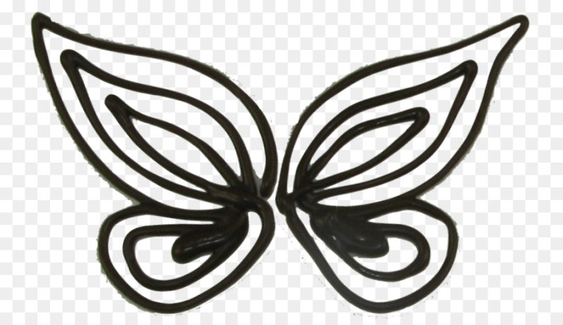 Бабочка для рисования шоколадом