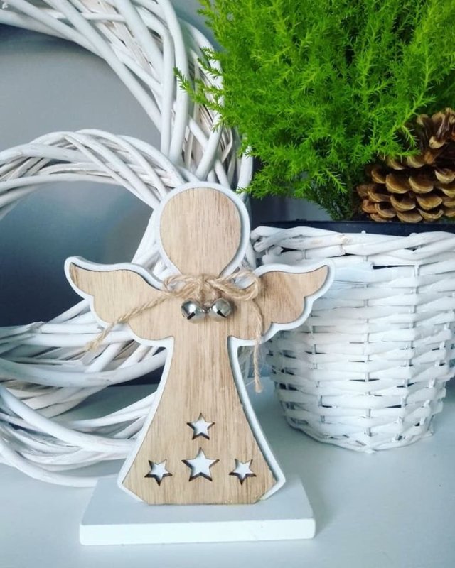 Деревянные фигурки ангелов