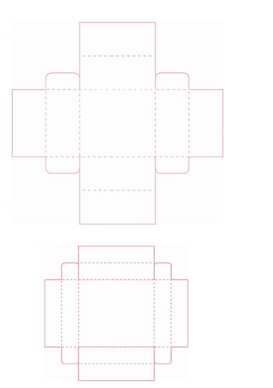 Коробка шаблон для печати