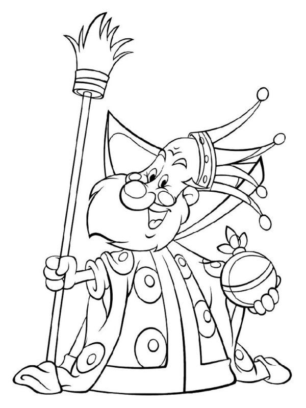 Царь из Вовка в тридевятом царстве раскраска