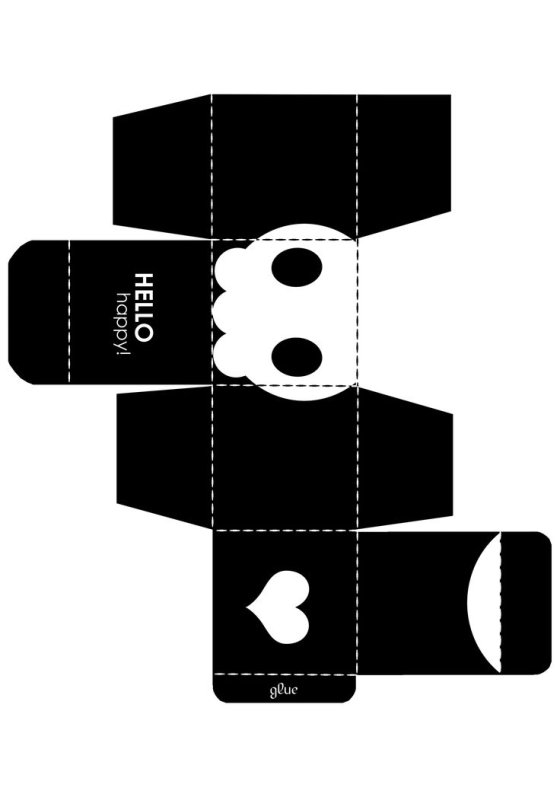 Коробка шаблон для печати