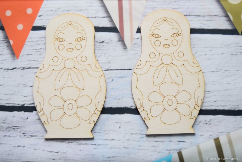 Матрешка из фанеры