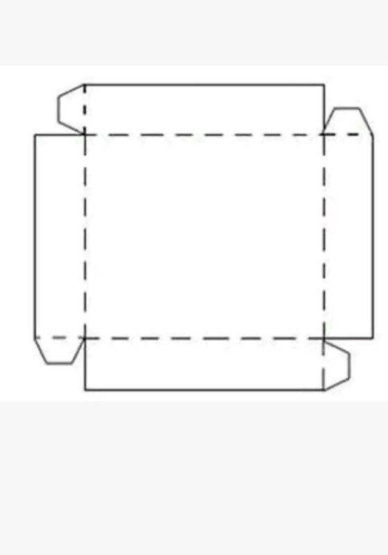 Коробочка из бумаги схема без крышки