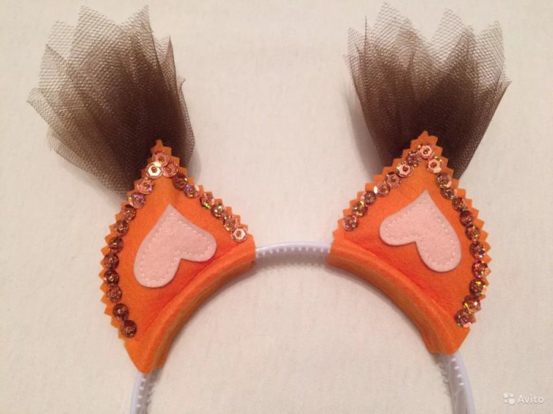 Ободок с ушками белки