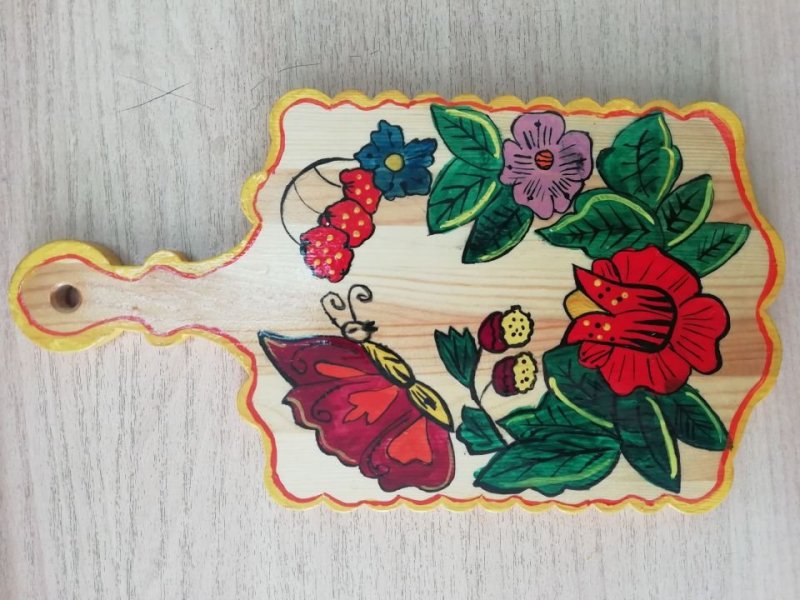 Полхов Майданская роспись рисунки легкая