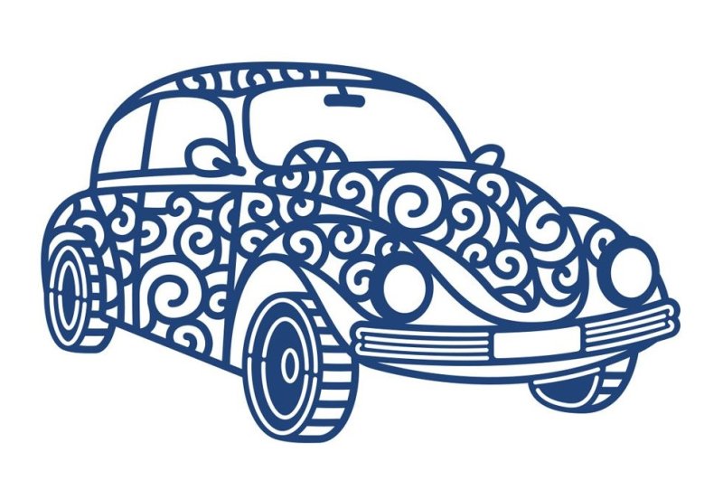 Трафарет машинки для детей