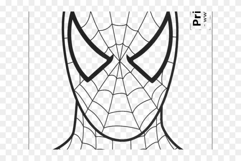 Человек паук раскраска