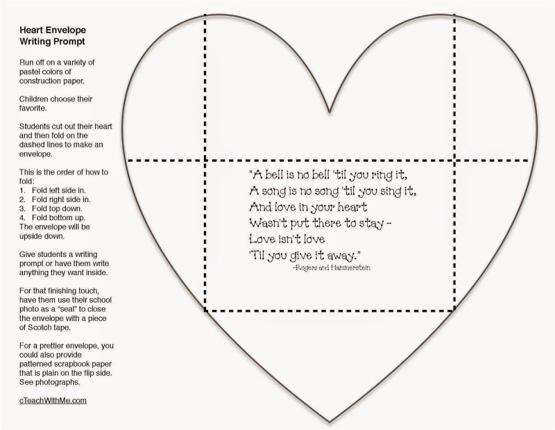 Валентинка в виде сердца