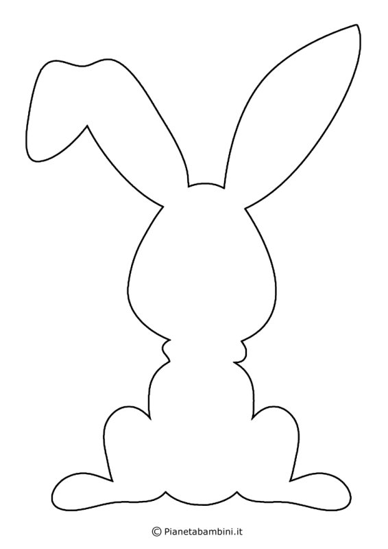 Трафарет зайчика