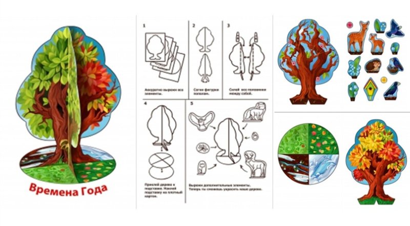 Сезонное дерево для детского сада