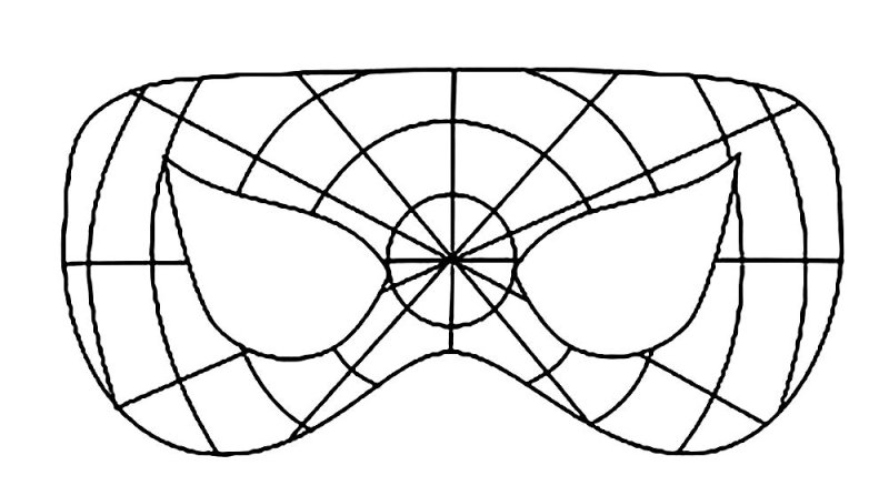 Маска человека паука из бумаги