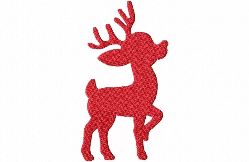 Трафарет олень новогодний для вырезания