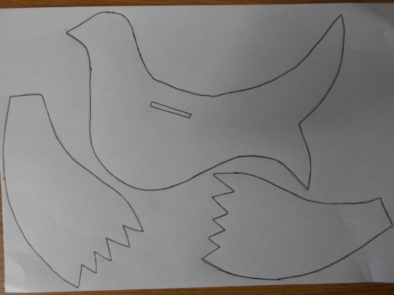 Поделка голубь