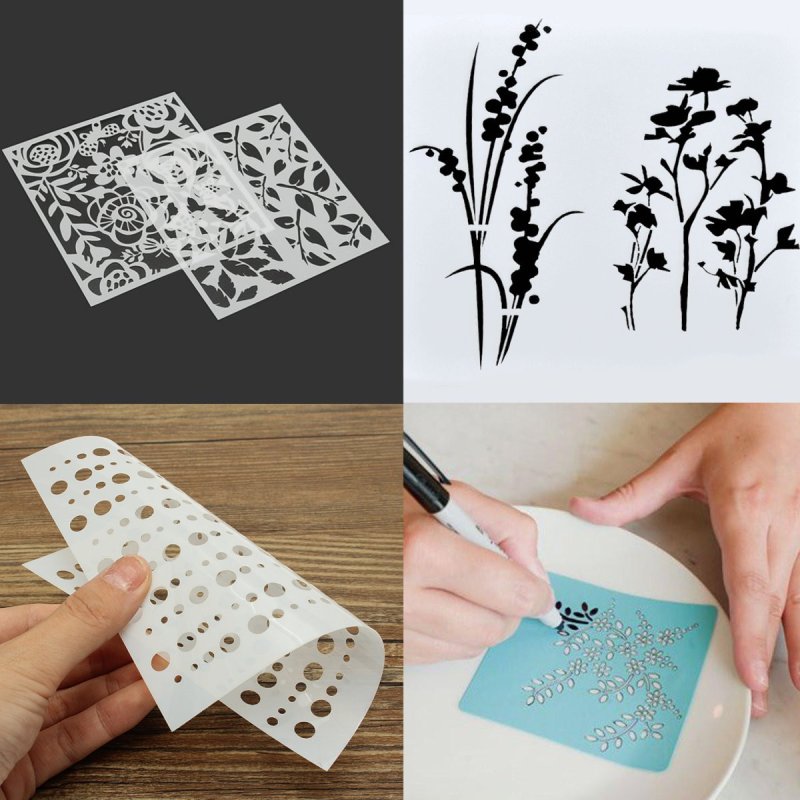 Пластиковый трафарет для декора