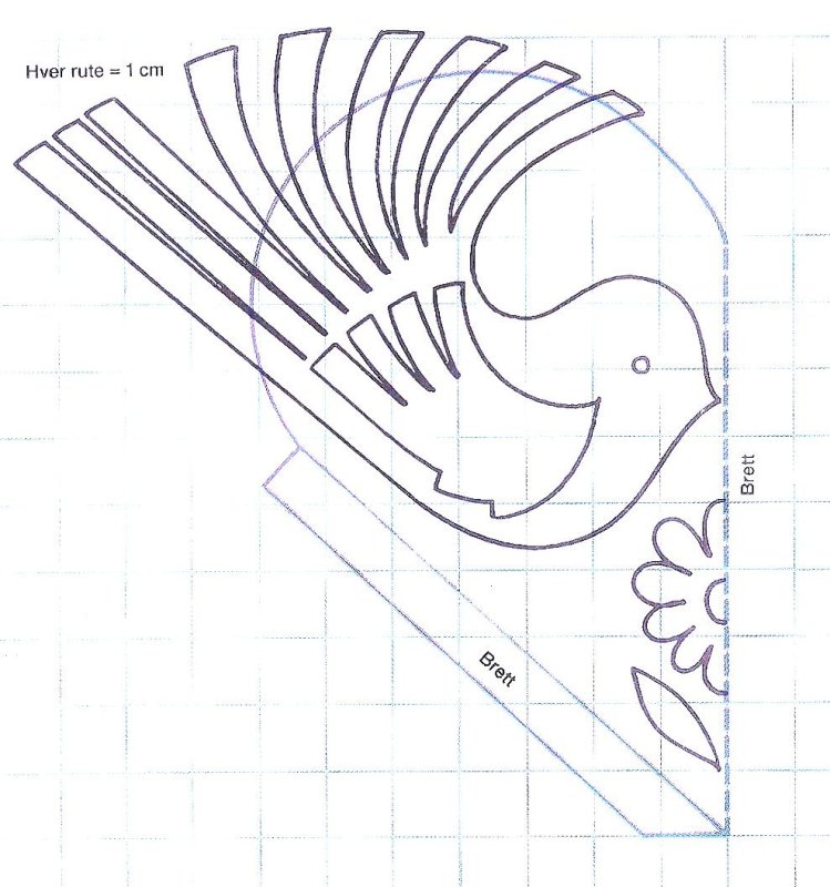 Трафареты для объемной птицы