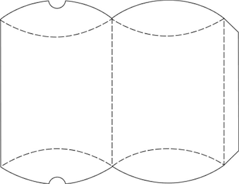 Шаблон подарочной коробки