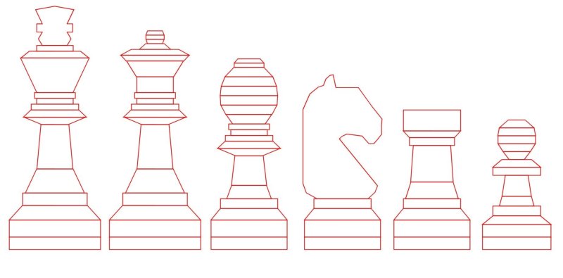 Шахматы фигуры сбоку