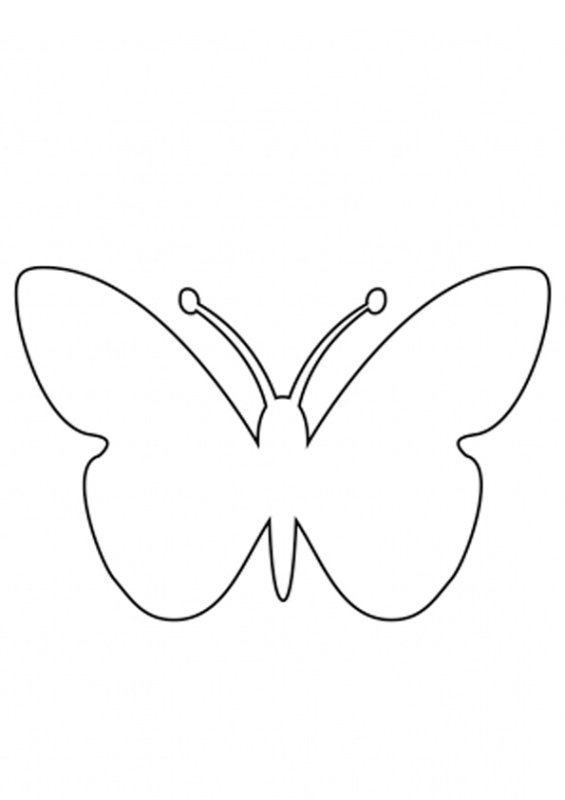 Бабочка шаблон для вырезания