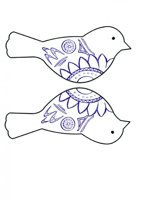 Птичка из бумаги