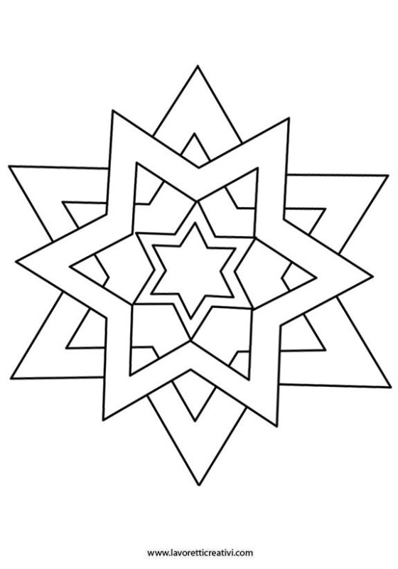 Звезда раскраска