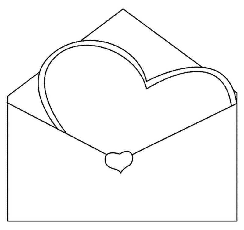 Валентинки раскраски