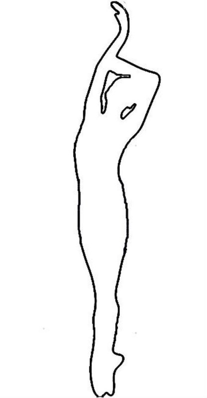 Балерина шаблон