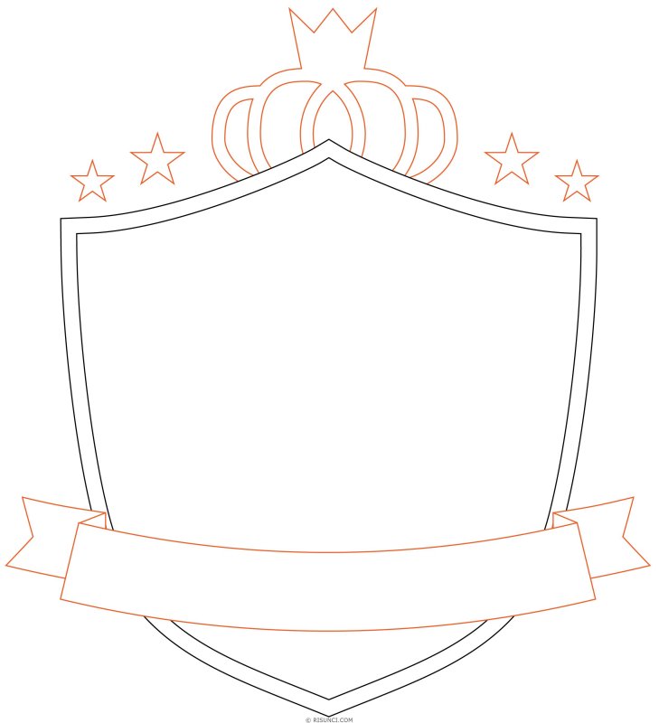 Семейный герб раскраска