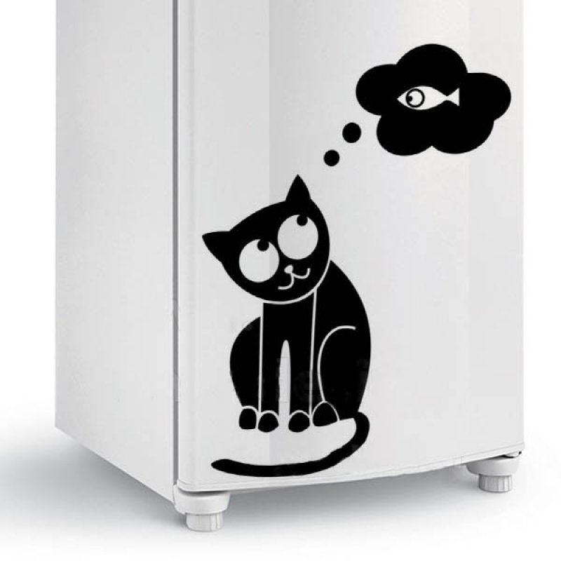 Интерьерные наклейки на холодильник