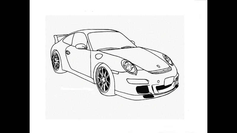 Трафарет для выжигания автомобиль