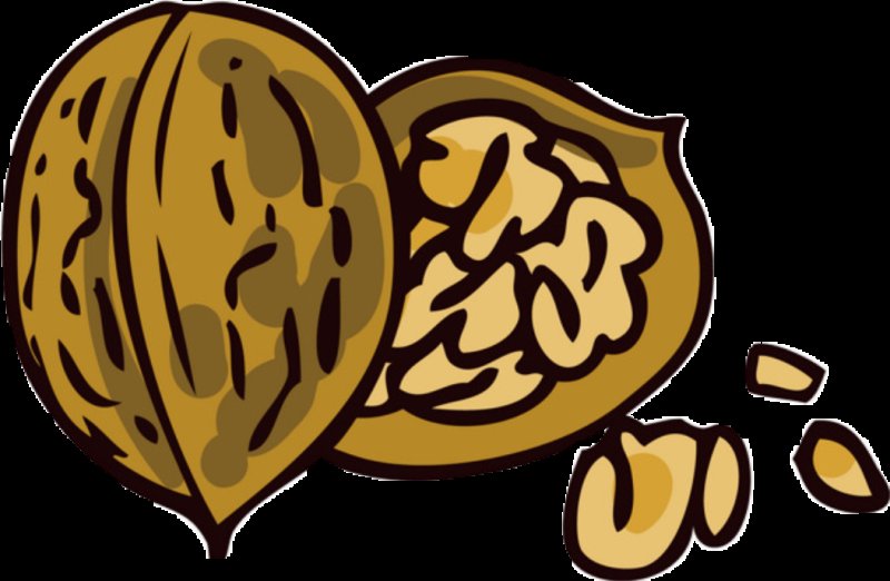 Орехи без фона