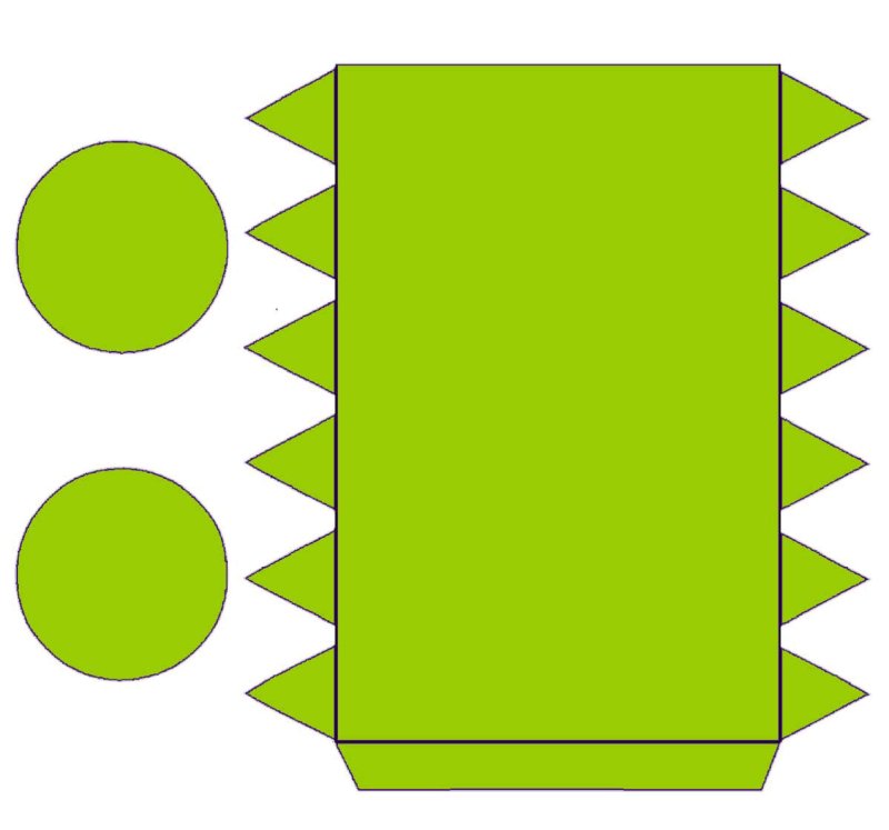 Развертка цилиндра для склейки