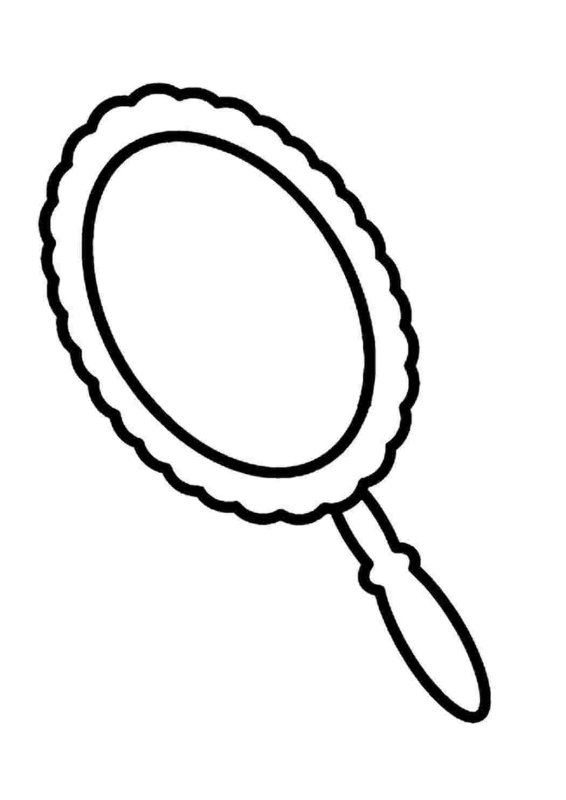 Зеркало раскраска