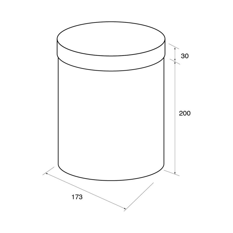 Круглая коробка из картона