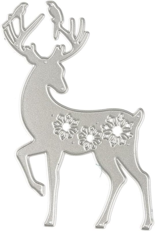 Трафарет оленя для вырезания