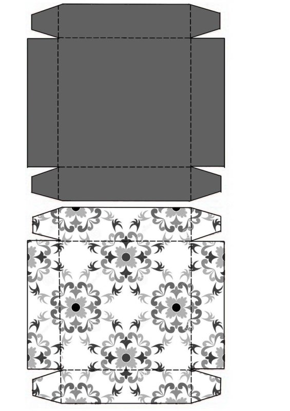 Развертка подарочной коробки