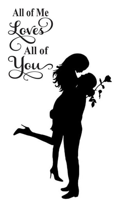 Силуэты влюбленных