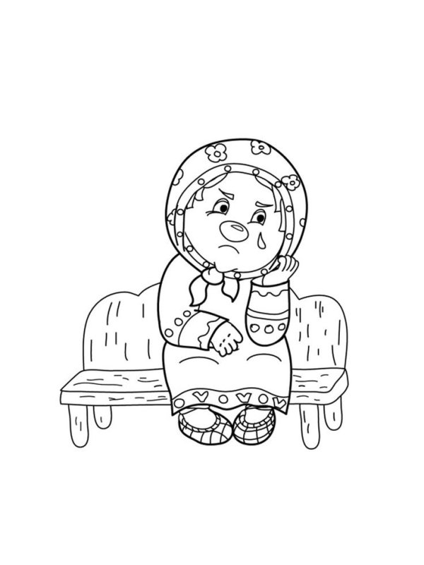 Федорино горе иллюстрация раскраска