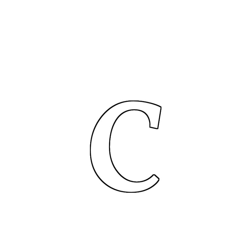 Трафарет буквы а маленькая