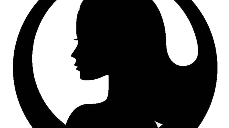Силуэт головы женщины