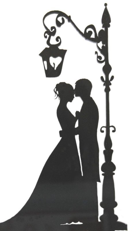 Силуэты влюбленных