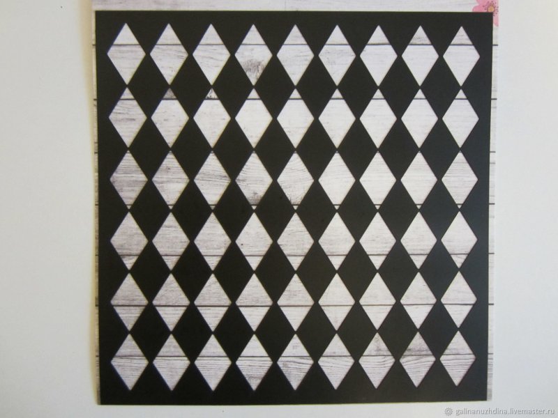 Трафарет ромбы