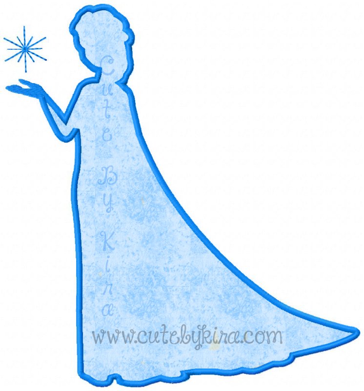 Силуэт Снегурочки