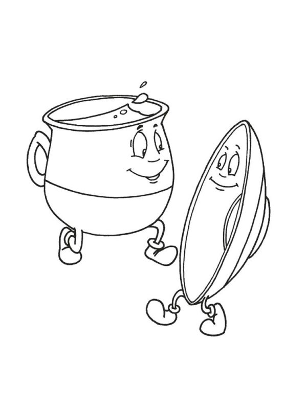 Чуковский Федорино горе рисунок карандашом