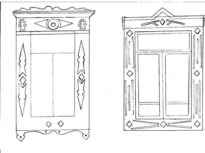 Орнамент для наличника на окна