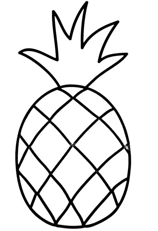 Ананас трафарет